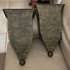 Beautiful Home Geometric Metal Decor Wall Accents or Planters